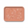 Plateau rectangulaire kraft L - Fleurever