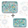 Lot de plateaux rectangulaires kraft (1 S et 1 L) - Soleil d'Hiver