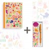 Lot carnet A5 deluxe (160p.) et étui stylo - Enjoy