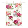 Torchon 100% coton - Blush Peony