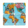 Coaster set of 4 - World traveller