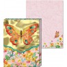 Pocket carnet de notes aimanté - Orange Butterfly