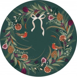Boîte ronde GM en métal - Sara Miller (Christmas Flowers)