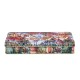 Boîte rectangulaire longue en métal - Vintage Christmas