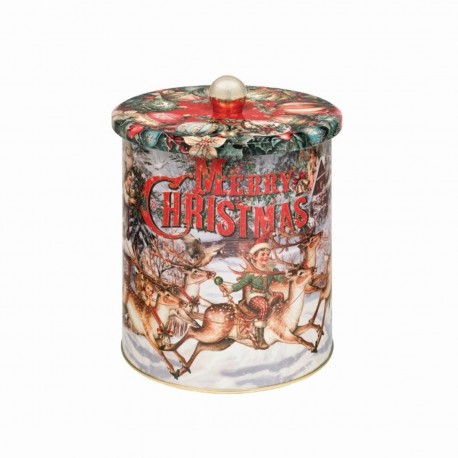Boîte à biscuits MM en métal - Vintage Christmas