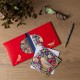 10 square notecard wallet - Strawberry Thief