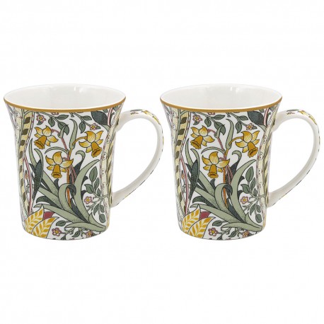 Coffret 2 mugs en porcelaine - Daffodil