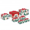 Big square bow box set 7 - Nutcracker Dreams