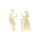Set of 2 laser cut bookmark - Reading Room (Romeo & Juliet)