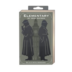 Set of 2 laser cut bookmark - Reading Room (Sherlock Holmes)