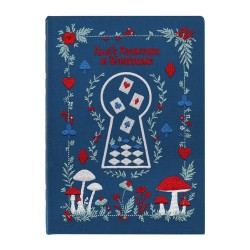 Carnet de notes brodé A5 - Reading Room (Alice in Wonderland)