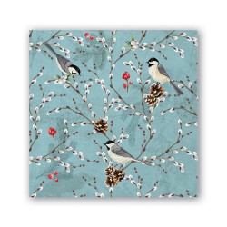 Pochette de 20 serviettes cocktail - Winterberry & Balsam