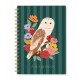 Carnet A5 à spirale (100 p.) - Nature vivante (chouette)