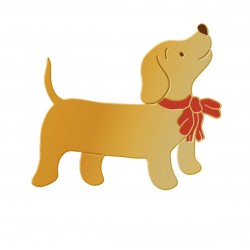 Pin's - Un Noël qui a du chien (teckel)