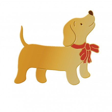 Pin's - Un Noël qui a du chien (teckel)