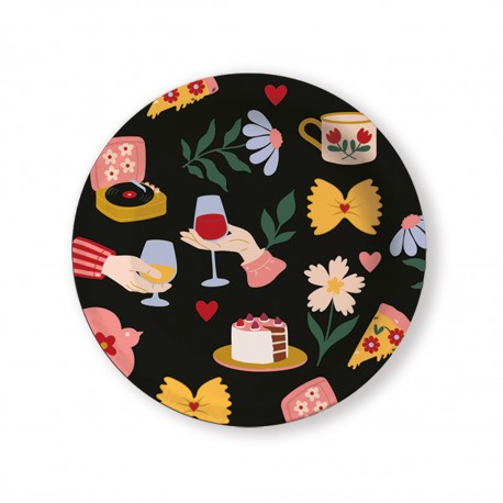 Vide poches kraft (dia. 12,5 cm) - Le bonheur se partage