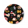 Empty pocket in kraft (dia. 12.5cm) - Le bonheur se partage