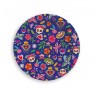 Vide poches kraft (dia. 12,5 cm) - Canta la Vida (fiesta)