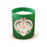 Bougie parfumée 220gr en verre vert - Ho Ho Ho (All I want...)