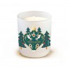 Bougie parfumée 220gr en verre blanc - Ho Ho Ho (Noël ensemble)