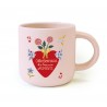 Round ceramic mug 12oz - Le Bonheur se partage