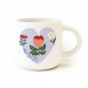 Mug céramique rond blanc 350ml -Le bonheur se partage (aimer)