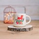 Round ceramic mug 12oz - Un Noël qui a du chien (Joyeux Noël)