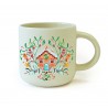 Mug céramique rond vert 350ml - Maison Bonbon