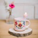 Round ceramic mug 12oz - Canta la Vida (Corazón)