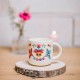 Round ceramic mug 12oz - Canta la Vida (Calavera)