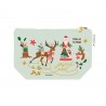 Trousse cosmétique en coton GM vert - Ho Ho Ho (crois en ta magie)