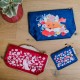Large pouch in cotton(28x18 cm) - Nature vivante (renard)