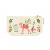 Trousse rectangulaire en coton PM beige - Ho Ho Ho (le plus beau...)