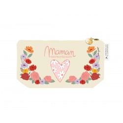 Small cotton pouch (24x13 cm) - Nature vivante (maman)
