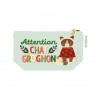 Small cotton pouch (24x13 cm) - Un Noël qui a du chien (chat)
