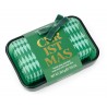Set cadeau savon en barre 200g & coupelle en verre - Christmas (pin)