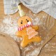 Liquid golden soap 500ml gingerbread shaped glass bottle