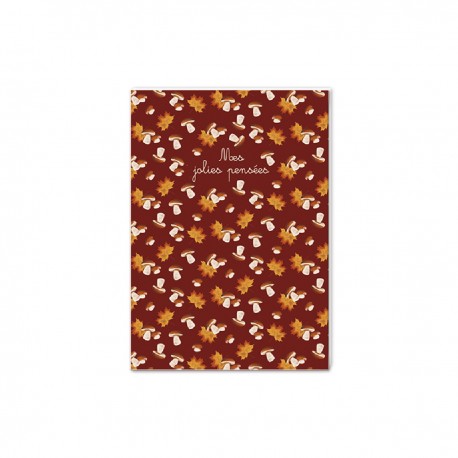 A6 notebook - Nature vivante (Champignons)