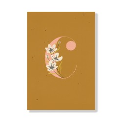 Mini journal - Monogram Floral C