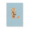 Mini journals- Monogram Floral L