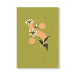 Mini journal - Monogram Floral S