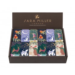 Présentoir 36 mini boîtes rect en métal - Sara Miller Noël