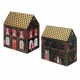 Set de 2 boîtes maison en métal GM - Sara Miller (Christmas Flowers)