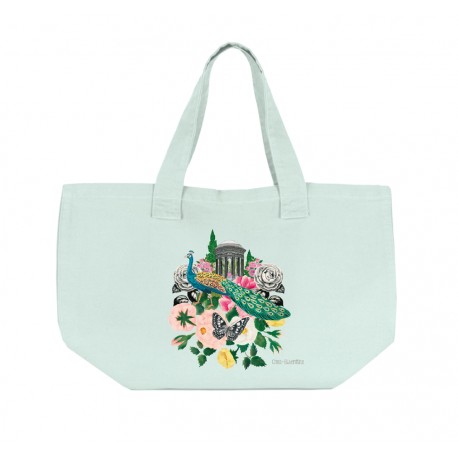 Large tote bag with closure - Le Jardin des Secrets