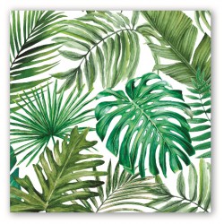 Serviettes en papier carrées 'Palm Breeze'