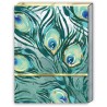 Pocket carnet de notes aimanté - Emerald Peacock (Feathers)