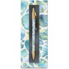 Stylo bille coffret cadeau - High Tide (blue shells)