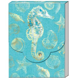 Pocket carnet de notes 'High Tide' (sea horse)