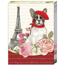 Pocket carnet de notes 'Chien & Tour Eiffel'