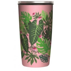 Mug de voyage isotherme Slide Cup 420 ml Pink Jungle